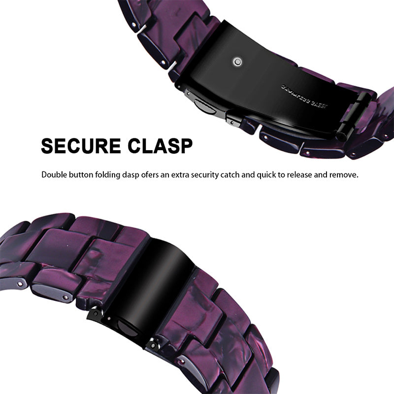 Resin Watch Band Stainless Steel Buckle Strap Bracelet for Samsung Galaxy Watch4 Classic 42mm 46mm Resin Watch Band Stainless Steel Buckle Strap Bracelet for Samsung Galaxy Watch4 Classic 42mm 46mm